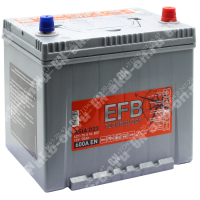 Аккумулятор автомобильный 12В 70Ач TUBOR Asia EFB 65D23L обратной полярности 