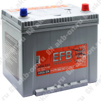 Аккумулятор автомобильный 12В 70Ач TUBOR Asia EFB 65D23L обратной полярности 