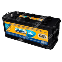 Аккумулятор автомобильный 12В 140Ач АКОМ обратной полярности 