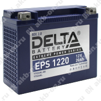 Аккумулятор мотоциклетный 12В 24Ач Delta EPS GEL обратной полярности YTX24HL-BS