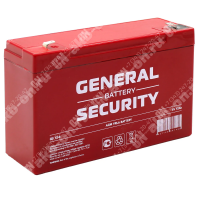 Аккумулятор 6В 12Ач General Sequrity AGM