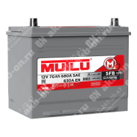 Аккумулятор автомобильный 12В 70Ач Mutlu SFB Asia 80D26L обратной полярности