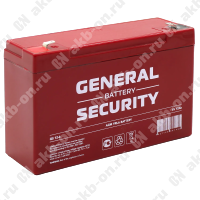 Аккумулятор 6В 12Ач General Sequrity AGM