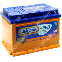 Аккумулятор автомобильный 12В 65Ач АКОМ +EFB обратной полярности 