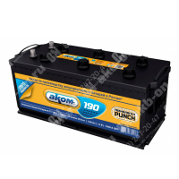 Аккумулятор автомобильный 12В 190Ач АКОМ обратной полярности 