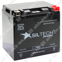 Аккумулятор мотоциклетный 12В 30Ач SILTECH AGM обратной полярности YTX30L-BS