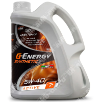 5w40 Масло моторное G-Energy Synthetic Active 5л/4,275кг канистра