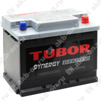 Аккумулятор автомобильный 12В 61Ач TUBOR SYNERGY обратной полярности 