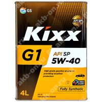 Масло моторное KIXX G1 5W-40 SP синтетическое 4 л