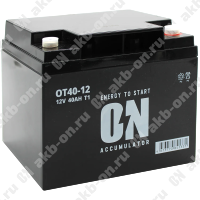 Аккумулятор тяговый 12В 40 Ач ON AGM