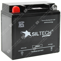 Аккумулятор мотоциклетный 12В 10Ач SILTECH AGM прямой полярности 12N9-3B