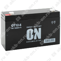 Аккумулятор тяговый 6В 12 Ач ON AGM