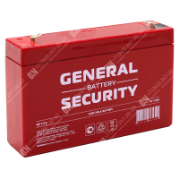 Аккумулятор 6В 7,2Ач General Sequrity KL AGM