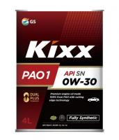 Масло моторное KIXX PAO1 0W-30 CF/SN/SP A5/B5/C2 синтетическое 4 л
