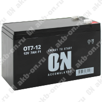 Аккумулятор тяговый 12В 7 Ач ON AGM