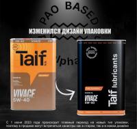 Масло моторное TAIF VIVACE 5W-40 SN/CF A3/B4 синтетическое 4 л  black