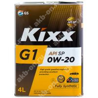 Масло моторное KIXX G1 0W-20 SP GF-6A синтетическое 4 л