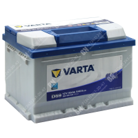 Аккумулятор автомобильный 12В 60Ач Varta Bue Dynamic D59 обратной полярности низ.