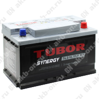 Аккумулятор автомобильный 12В 74Ач TUBOR SYNERGY обратной полярности  низ.