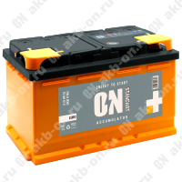 Аккумулятор автомобильный 12В 75Ач ON Standart обратной полярности  низ 