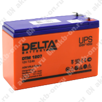 Аккумулятор 12В 7Ач Delta DTM AGM