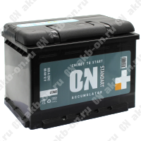 Аккумулятор автомобильный 12В 60Ач ON обратной полярности  