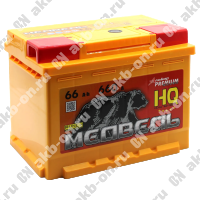 Аккумулятор автомобильный 12В 66Ач Медведь Са/Са обратной полярности 