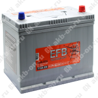 Аккумулятор автомобильный 12В 80Ач TUBOR Asia EFB 85D26L обратной полярности 