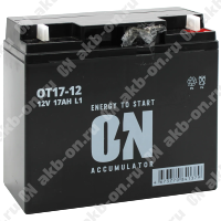 Аккумулятор тяговый 12В 17 Ач ON AGM