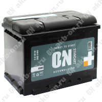 Аккумулятор автомобильный 12В 62Ач ON Standart обратной полярности  