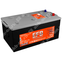 Аккумулятор автомобильный 12В 225Ач TUBOR EFB обратной полярности 