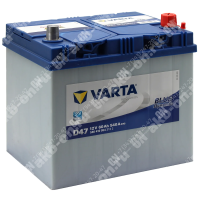Аккумулятор автомобильный 12В 60Ач Varta Bue Dynamic D47 Asia обратной полярности