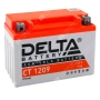 Аккумулятор мотоциклетный 12В 9Ач Delta CT AGM  прямой полярности YTX9-BS