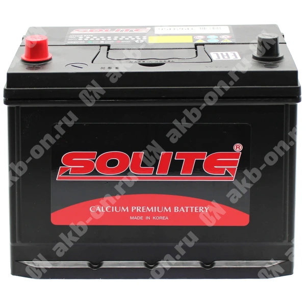 Аккумулятор автомобильный 12В 85Ач Solite Asia 95D26R прямой полярности