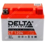 Аккумулятор мотоциклетный 12В 4Ач Delta CT AGM обратной полярности YTX4L-BS