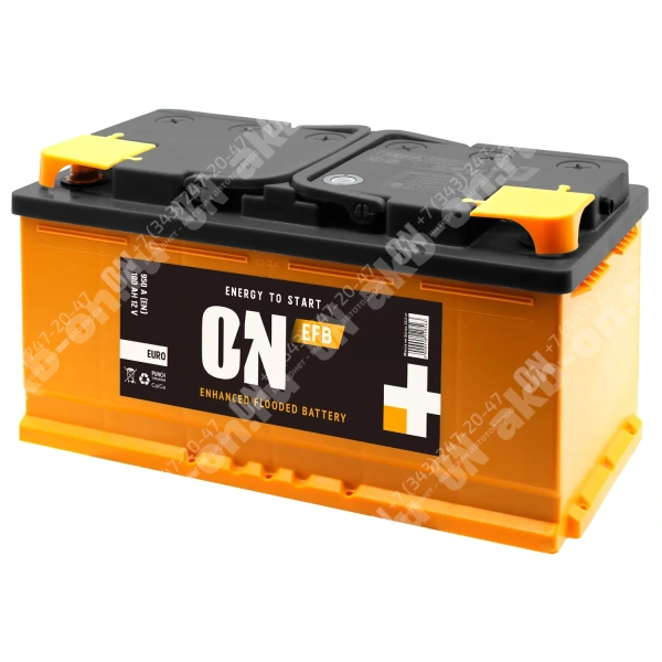 Аккумулятор автомобильный 12В 100Ач ON EFB обратной полярности  
