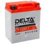 Аккумулятор мотоциклетный 12В 7Ач Delta CT AGM обратной полярности YTX7L-BS