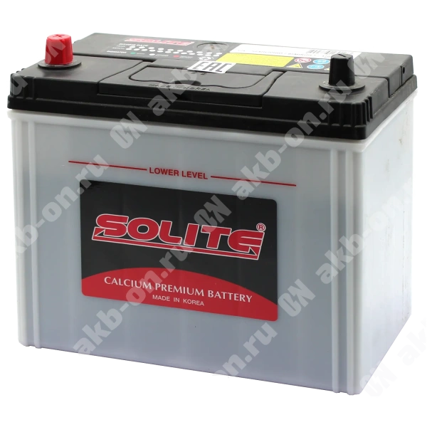 Аккумулятор автомобильный 12В 50Ач Solite Asia 65B24R прямой полярности