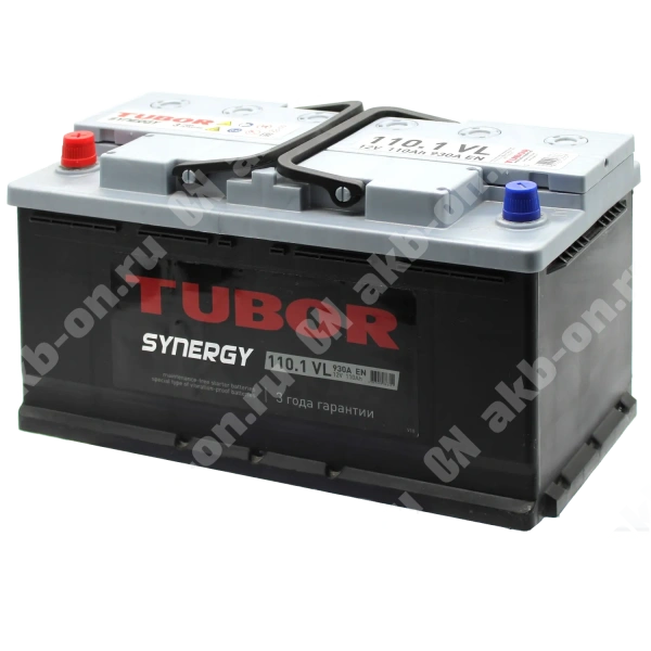 Аккумулятор автомобильный 12В 110Ач TUBOR SYNERGY прямой полярности