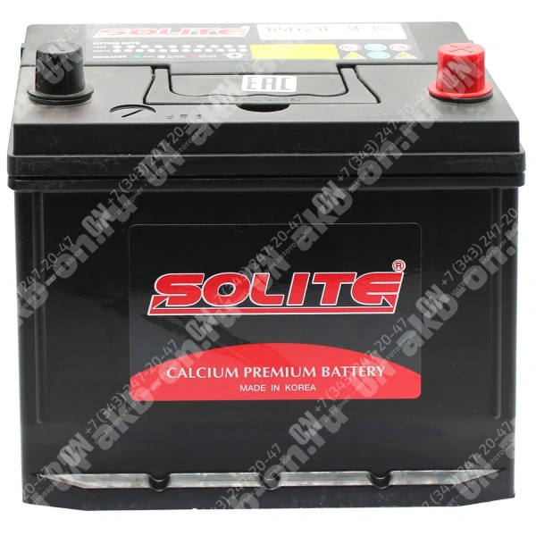 Аккумулятор автомобильный 12В 70Ач Solite Asia 85D23L обратной полярности
