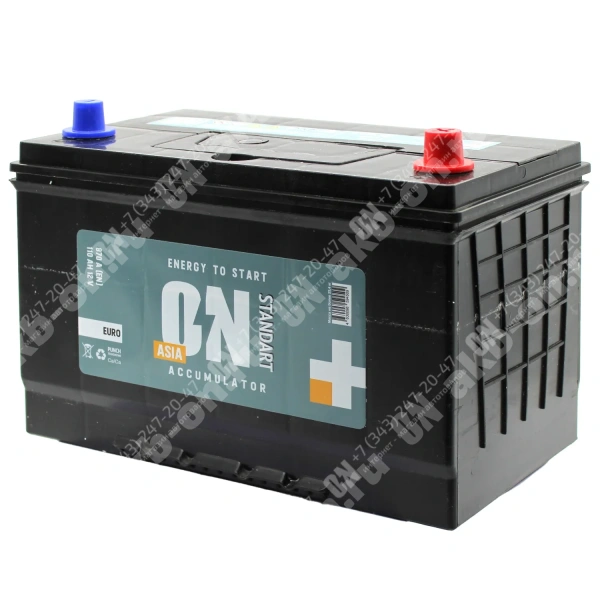 Аккумулятор автомобильный 12В 110Ач ON Asia 115D31L обратной полярности  