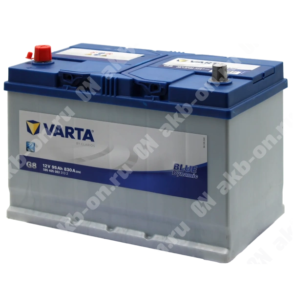 Аккумулятор автомобильный 12В 95Ач Varta Bue Dynamic G8 Asia прямой полярности