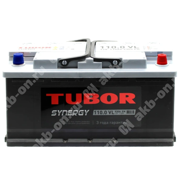 Аккумулятор автомобильный 12В 110Ач TUBOR SYNERGY обратной полярности