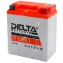 Аккумулятор мотоциклетный 12В 7Ач Delta CT AGM обратной полярности YTX7L-BS