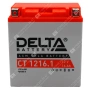 Аккумулятор мотоциклетный 12В 16Ач Delta CT AGM  прямой полярности YTX16-BS