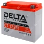 Аккумулятор мотоциклетный 12В 20Ач Delta CT AGM обратной полярности YTX20L-BS