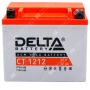 Аккумулятор мотоциклетный 12В 12Ач Delta CT AGM  прямой полярности YTX12-BS