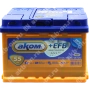 Аккумулятор автомобильный 12В 55Ач АКОМ +EFB обратной полярности 