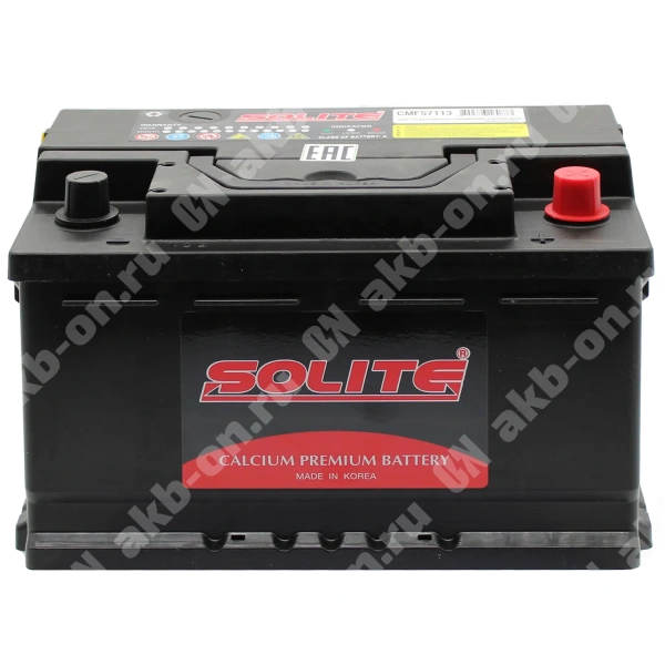 Аккумулятор автомобильный 12В 71Ач Solite CMF обратной полярности  низ.