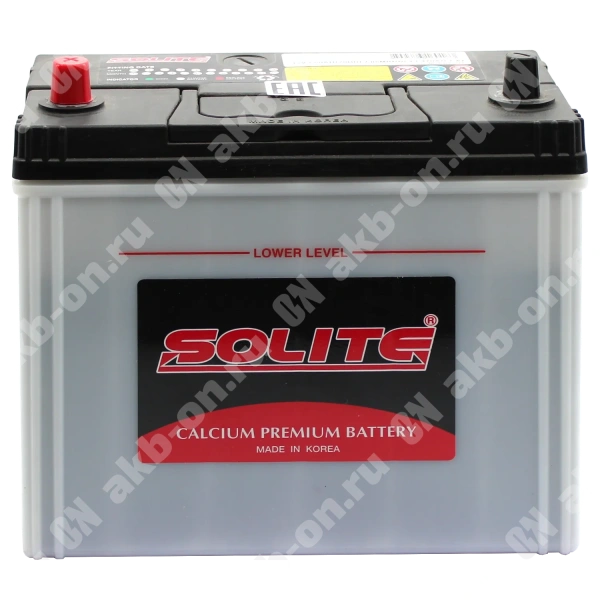Аккумулятор автомобильный 12В 50Ач Solite Asia 65B24R прямой полярности